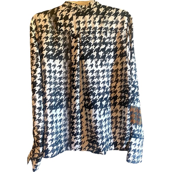 BROCHU WALKER - Mayes Wrap Top Houndstooth - Picture 5 of 9